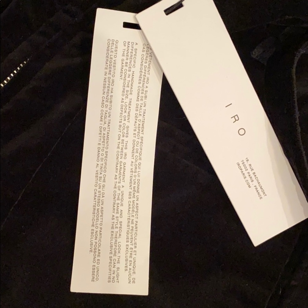 IRO Rome Pant in black velvet sz 40 (large) - Picture 13 of 13